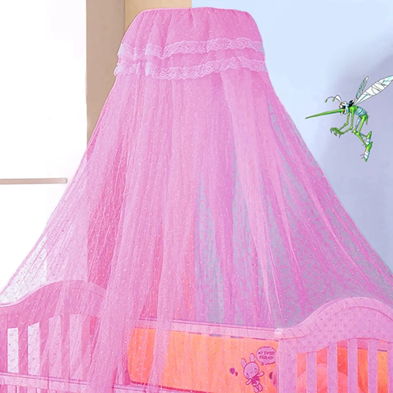 Lace Dome Crib Mosquito Net Canopy - Image 2