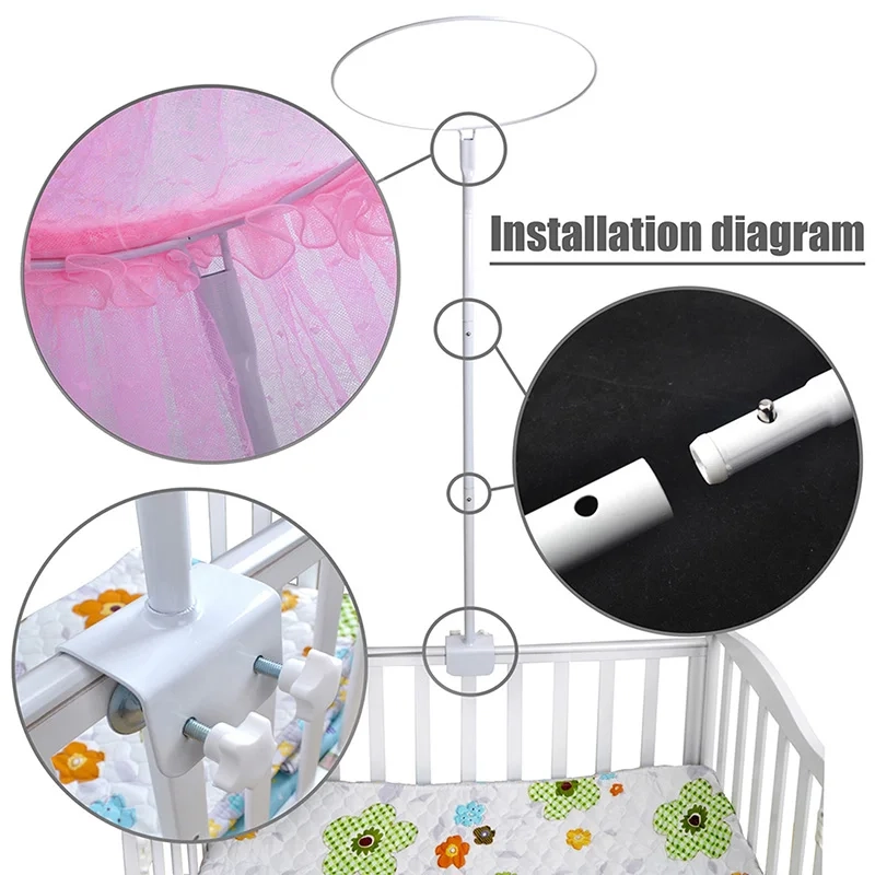 Lace Dome Crib Mosquito Net Canopy - Image 5