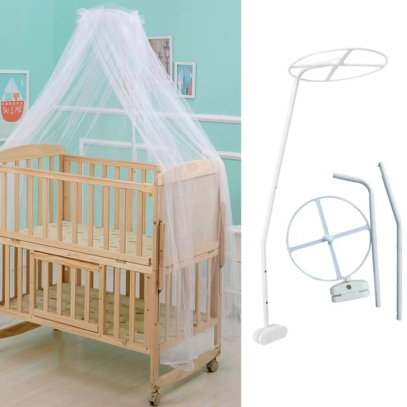 Adjustable Crib Mosquito Net Stand & Canopy Set - Image 8