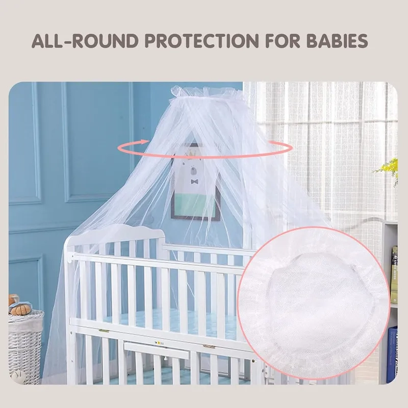 Adjustable Crib Mosquito Net Stand & Canopy Set - Image 4