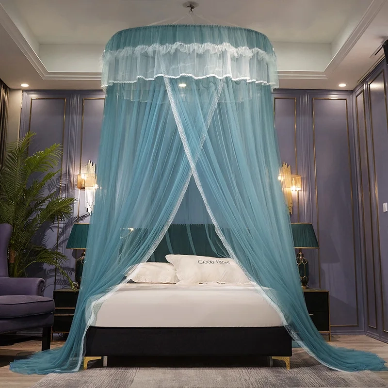 Lace Round Dome Bed Canopy Net - Image 16