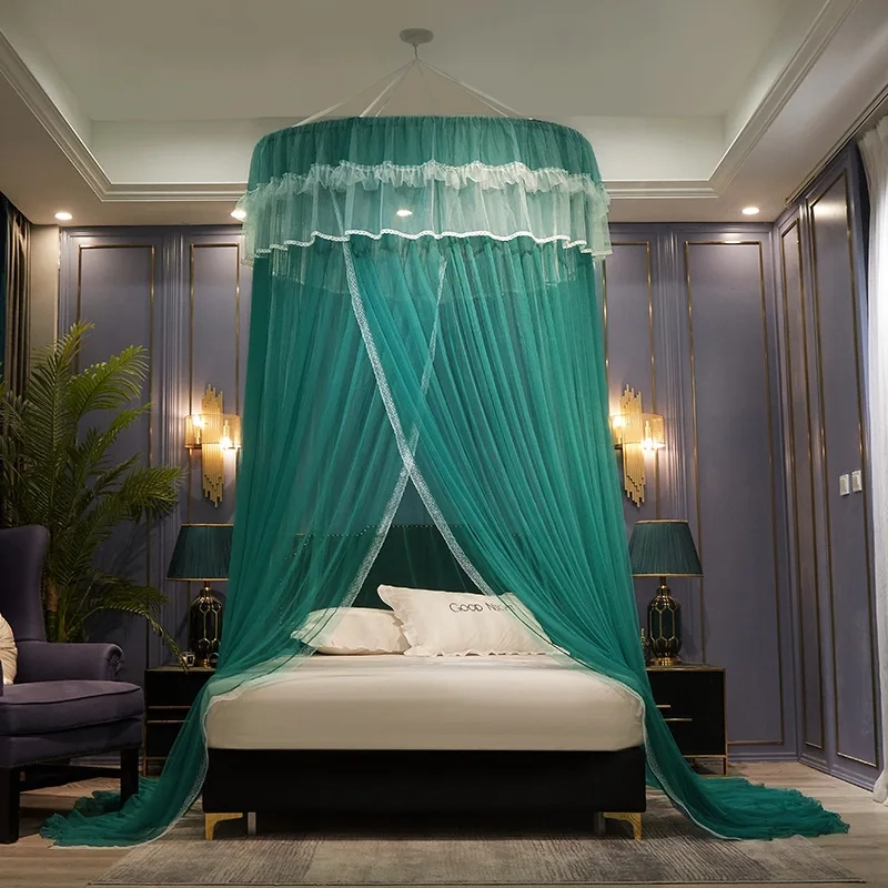 Lace Round Dome Bed Canopy Net - Image 8