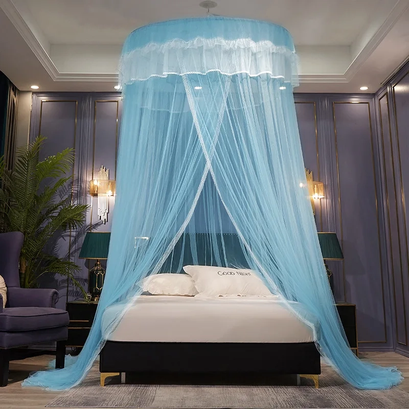 Lace Round Dome Bed Canopy Net - Image 13