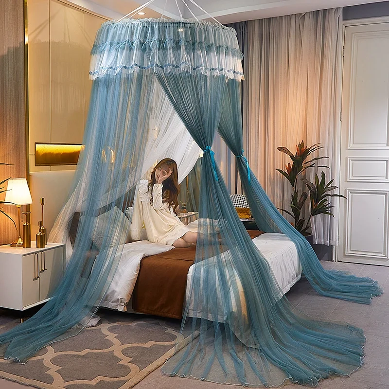 Lace Round Dome Bed Canopy Net - Image 12