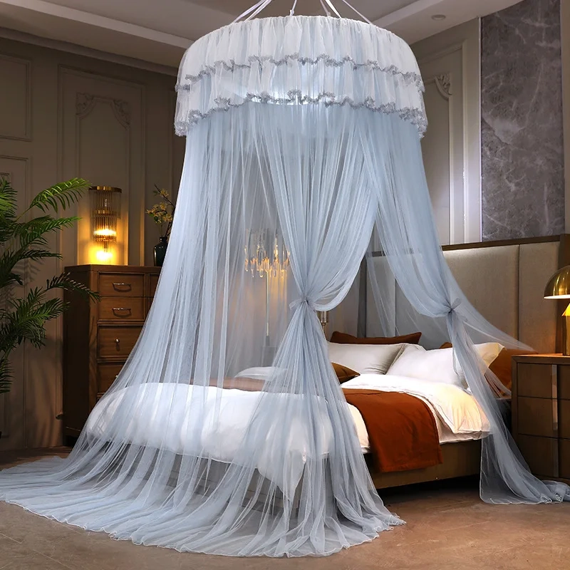 Lace Round Dome Bed Canopy Net - Image 19
