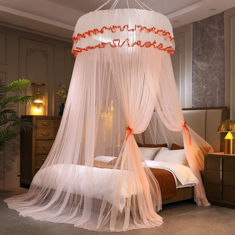 Lace Round Dome Bed Canopy Net - Image 18