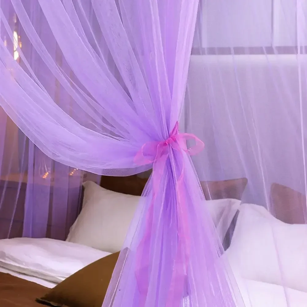 Lace Round Dome Bed Canopy Net - Image 3