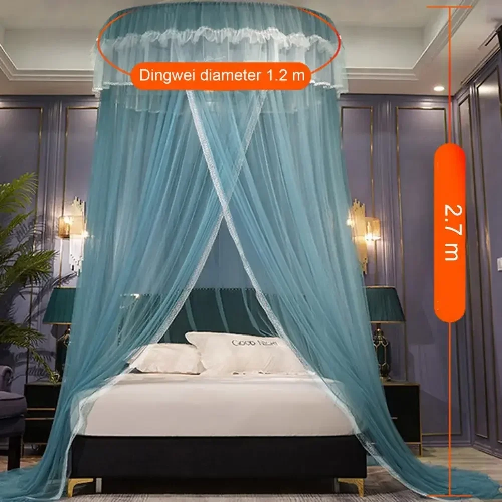 Lace Round Dome Bed Canopy Net - Image 4