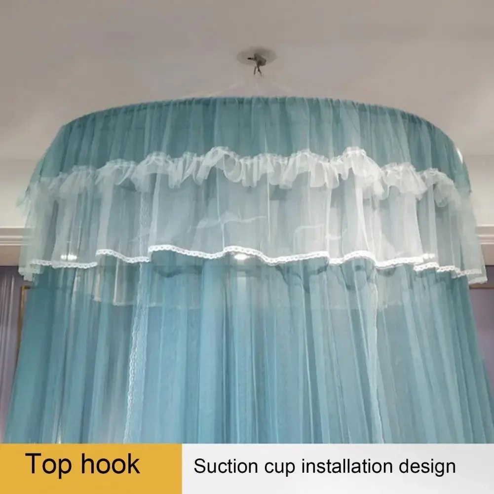 Lace Round Dome Bed Canopy Net - Image 5