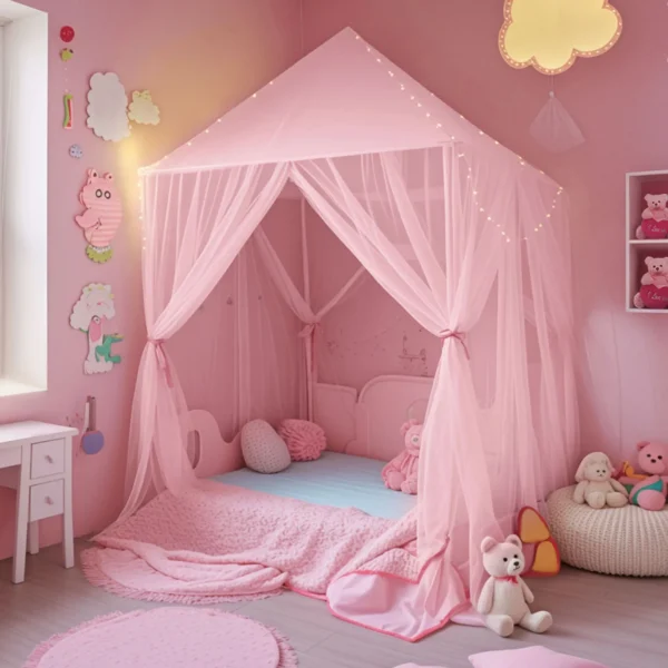 Three-Door Kids Canopy Mosquito Net