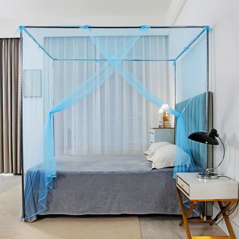 Four-Corner Lace Bed Canopy Net - Image 2