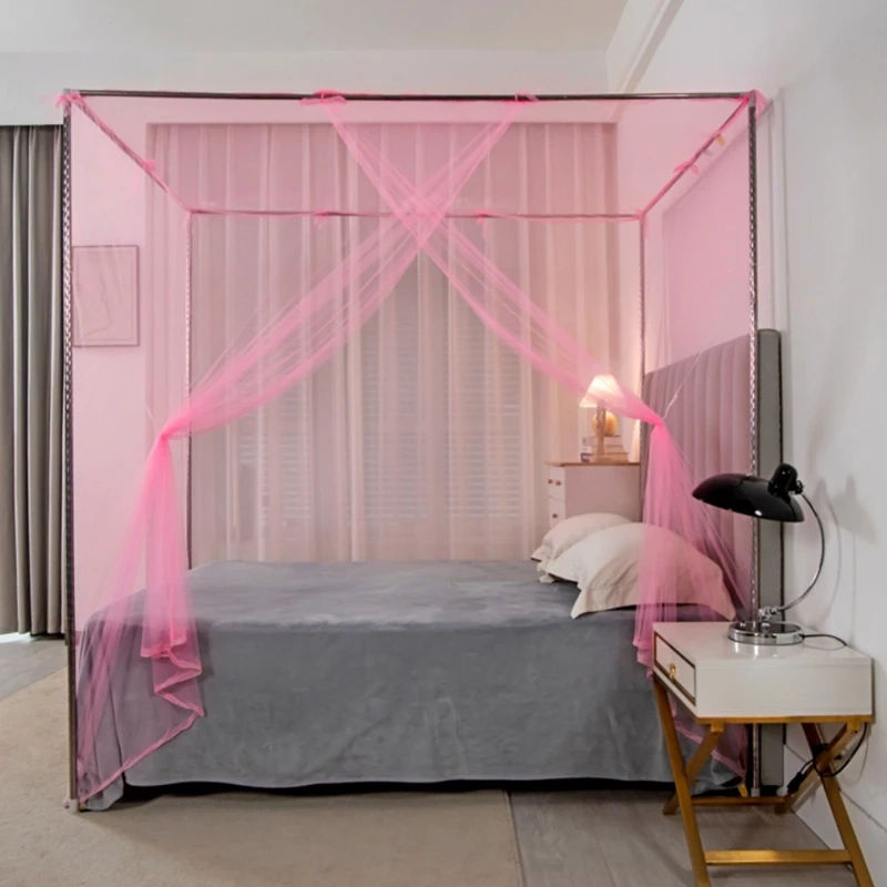 Four-Corner Lace Bed Canopy Net - Image 3