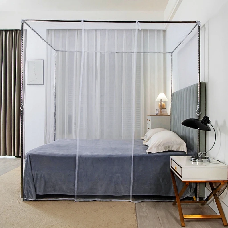 Four-Corner Lace Bed Canopy Net - Image 7