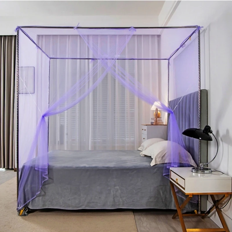 Four-Corner Lace Bed Canopy Net - Image 8
