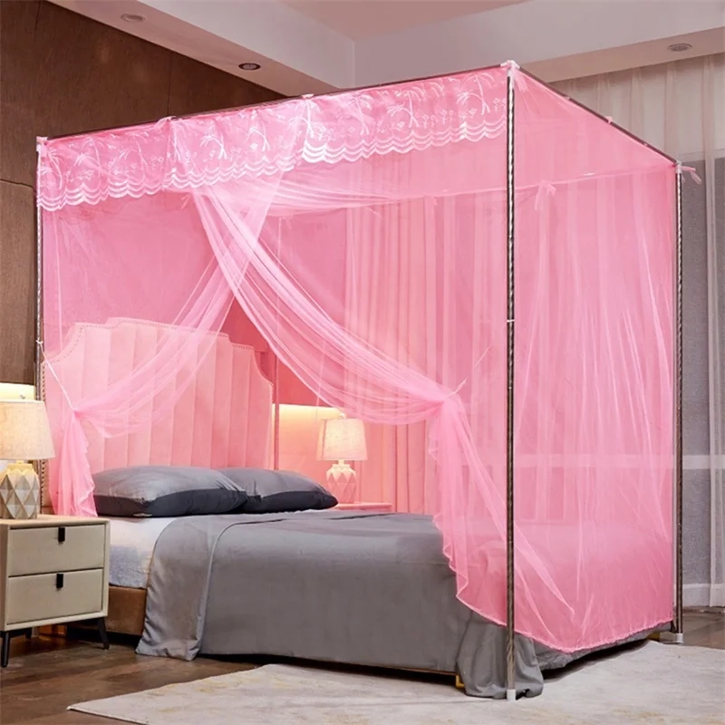 Four-Point Lace Bed Canopy Net - Image 3
