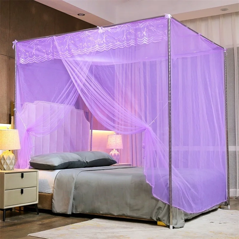 Four-Point Lace Bed Canopy Net - Image 4