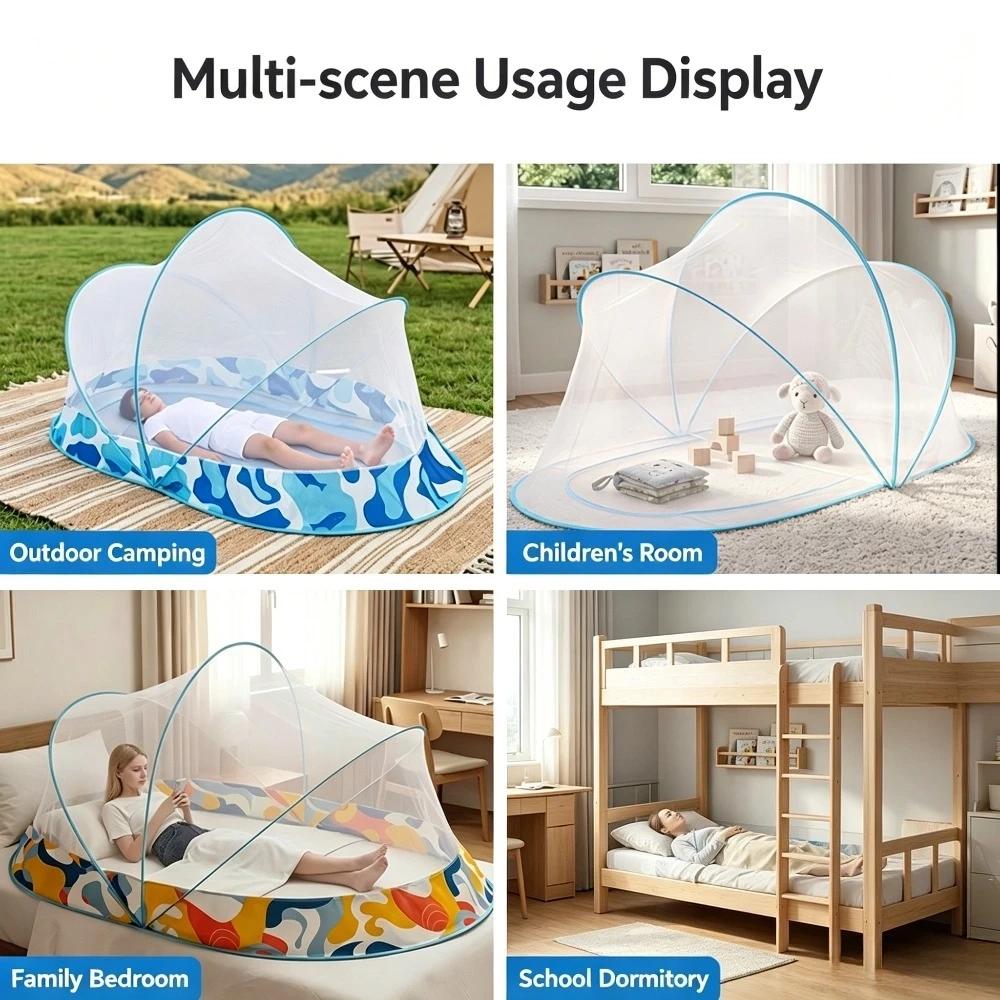Shell Pop-Up Bed Mosquito Net - Image 6