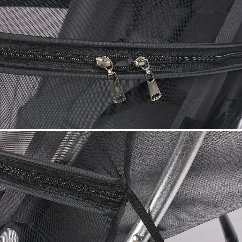 Zipper Full-Cover Stroller Mosquito Net - Image 5