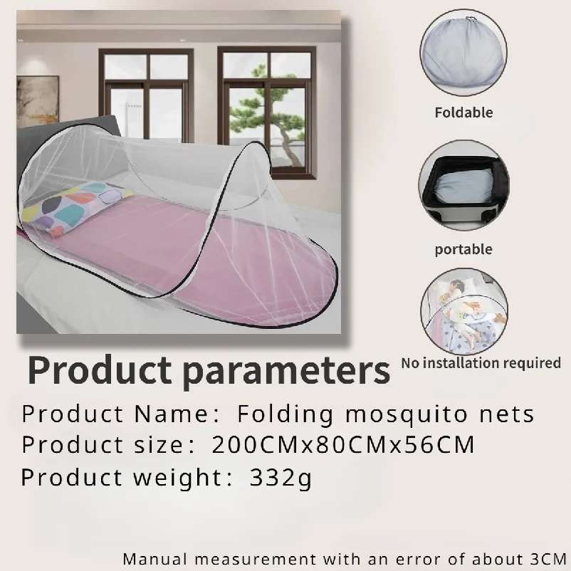 Portable Camping Pop-Up Bed Mosquito Net - Image 6