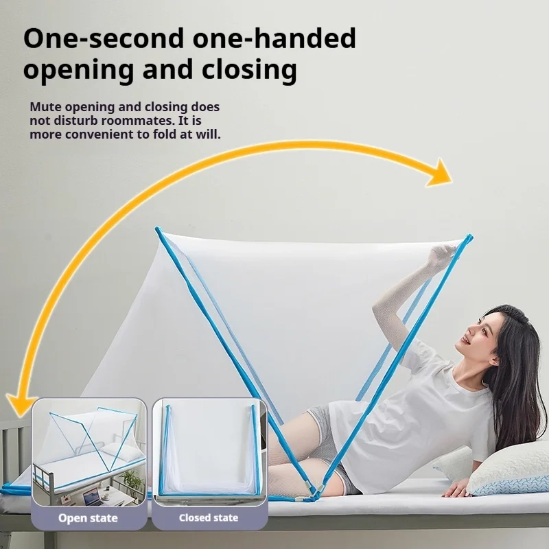 Portable Pop-Up Dorm Bed Mosquito Net - Image 2