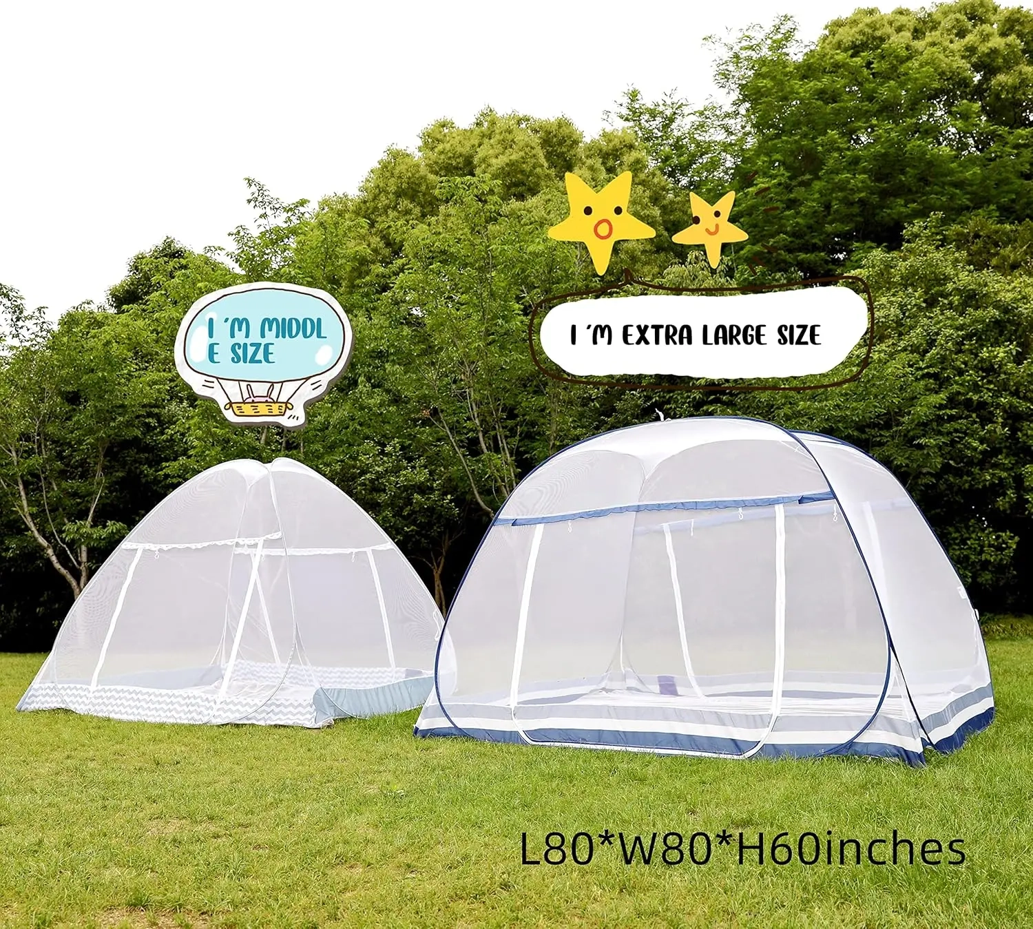 King-Size Pop-Up Mosquito Net Tent - Image 5