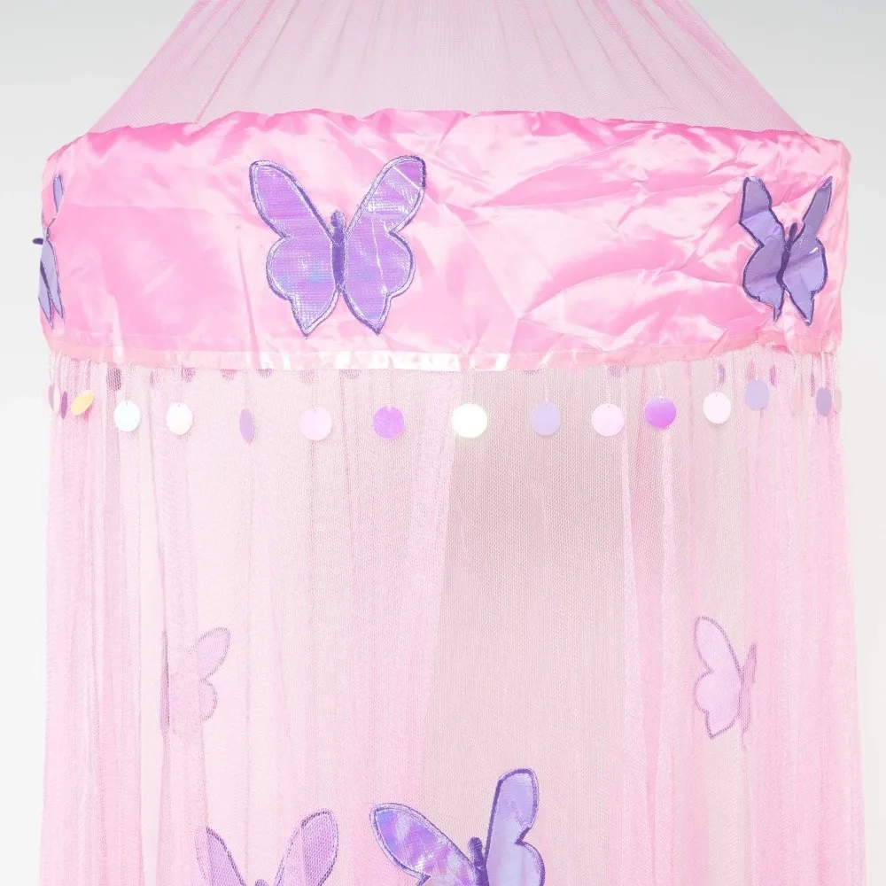 Butterfly Round Hoop Bed Canopy Net