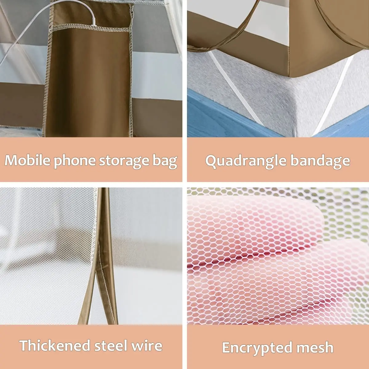 King-Size Pop-Up Mosquito Net Tent - Image 4