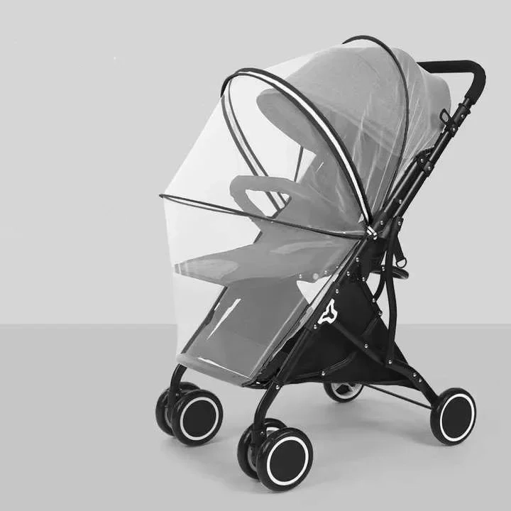 Zipper Full-Cover Stroller Mosquito Net - Image 7