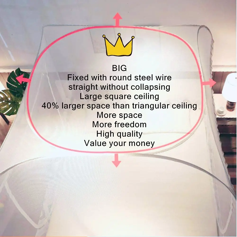 King-Size Pop-Up Mosquito Net Tent - Image 3