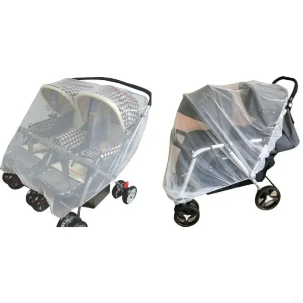 Twin Stroller Fine Mesh Mosquito Net