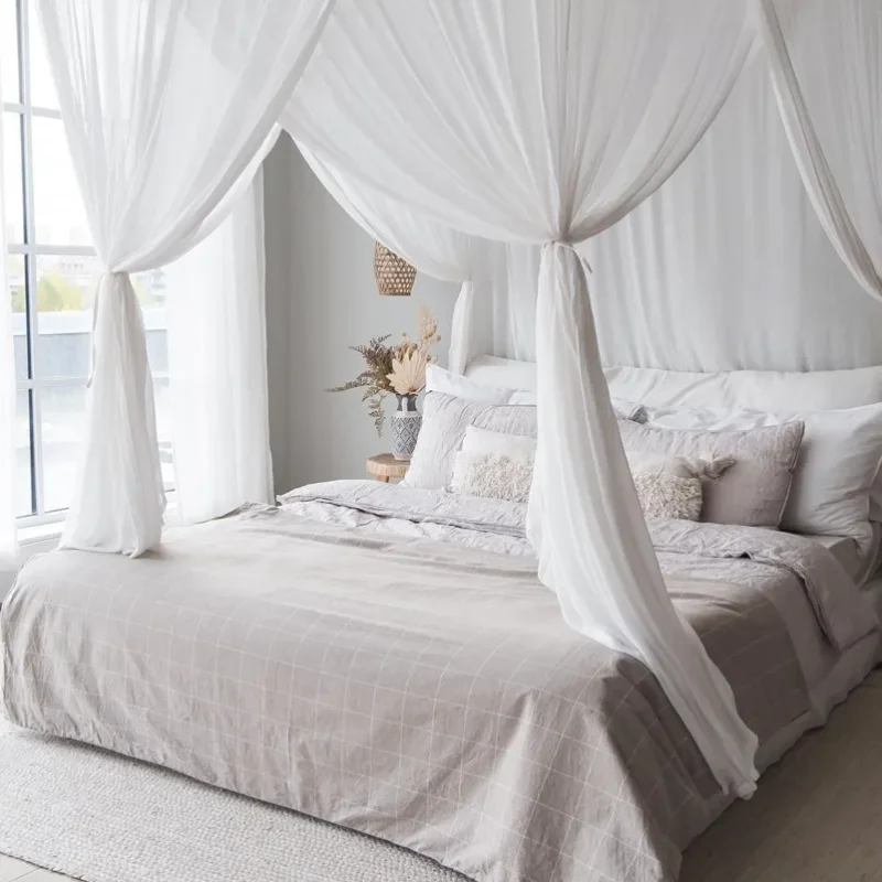 Close view of breathable mosquito net mesh fabric